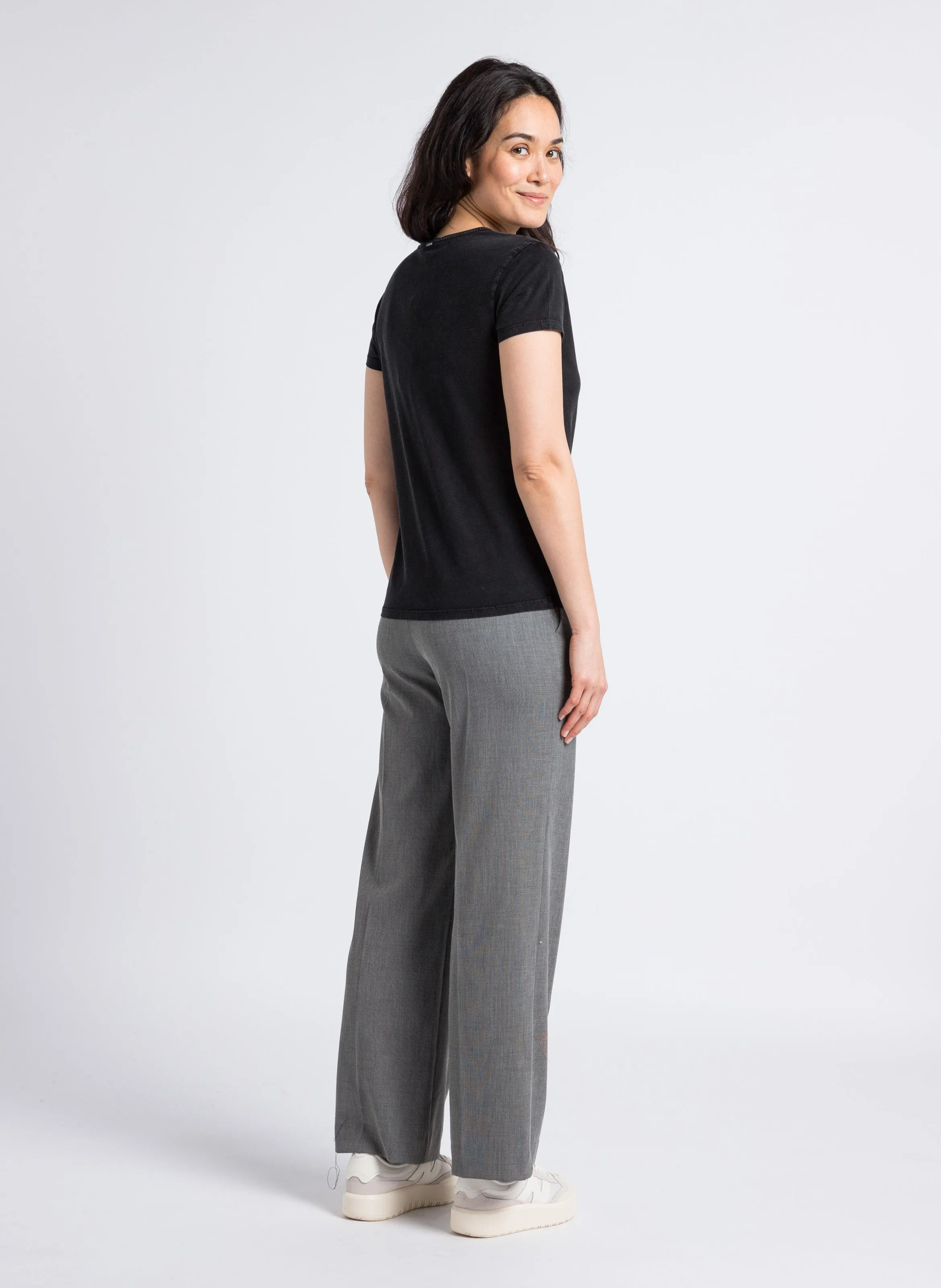 TEE-SHIRT SéRIGRAPHIé à COL V EN COTON - IKKS pour FEMME | Printemps