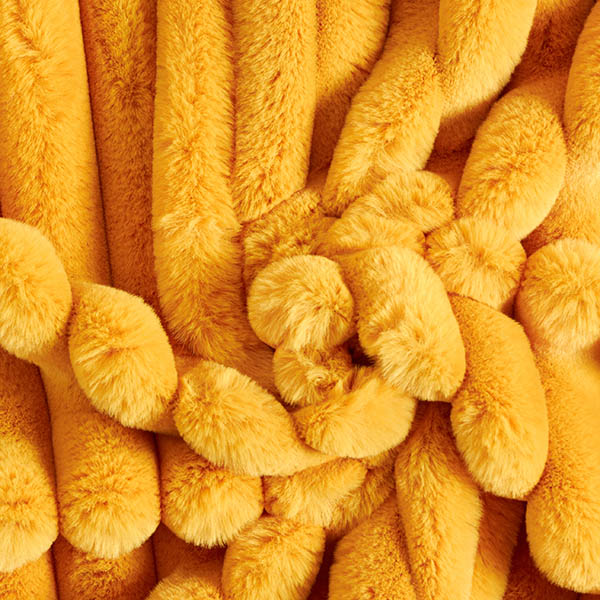Tissu de revêtement Côtes moelleuses – jaune curry