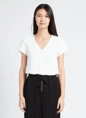 TOP DROIT à COL V - IKKS pour FEMME | Printemps