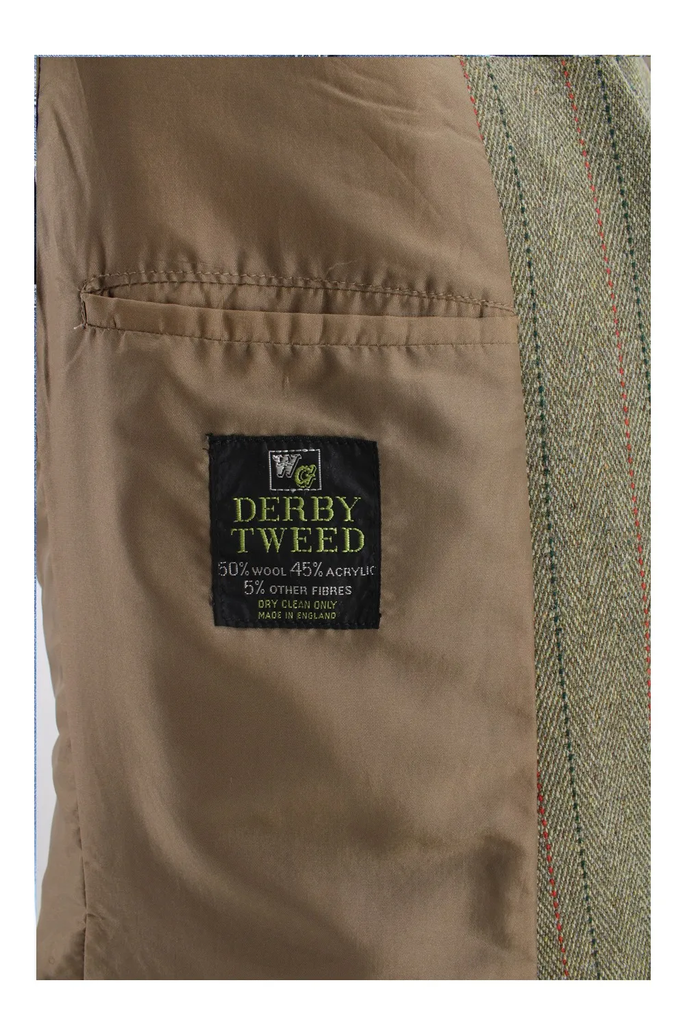 Veste Horse Country kaki / Vêtement d'occasion vintage friperie