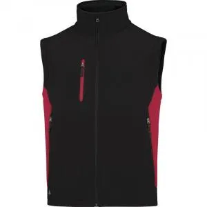Veste Softshell Mysen Noir et Rouge manches amovibles