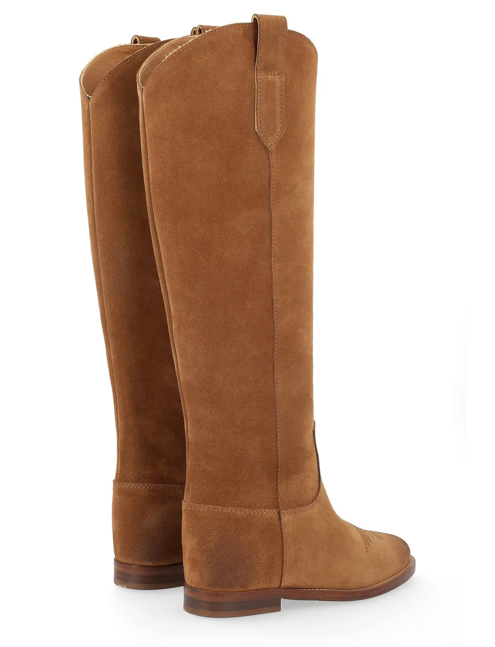 Via Roma 15 Botte modèle 4177 en daim couleur cuir